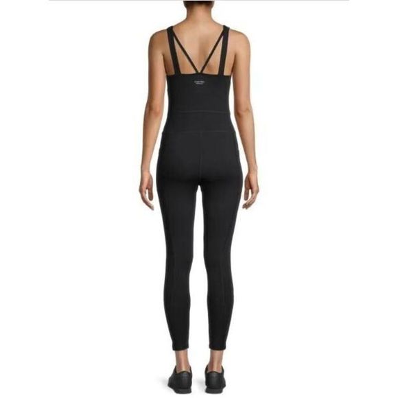 Calvin Klein Performance PF2D8044 Women Sz XS Black Fitted Strappy Jumpsuit $100 - Picture 10 of 10